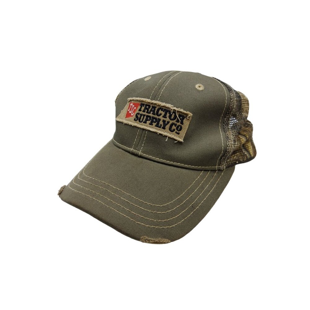 Vintage tractor supply distressed camo adjustable Caps/Hats